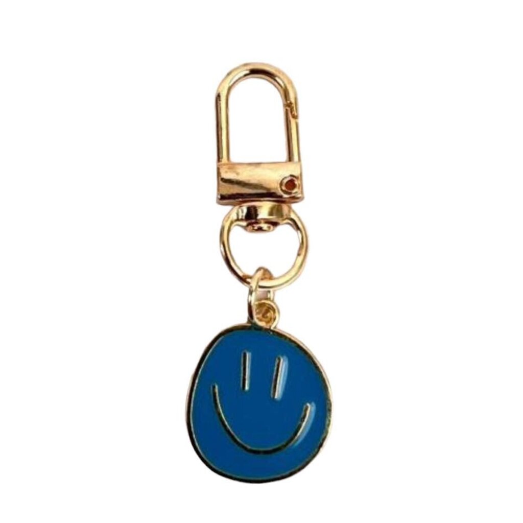 Wauw Wauw: sleutelhanger smiley - blauw