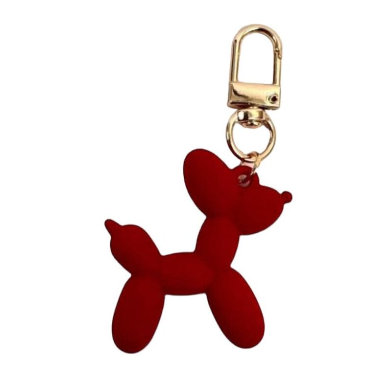 Wauw Wauw: sleutelhanger ballonhond mat - rood