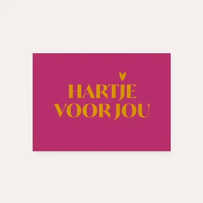 Dequ Dequ: kaart a6 - Hartje voor jou