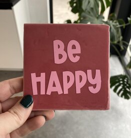 Vijf Conceptstore VCS: tegeltje - Be happy