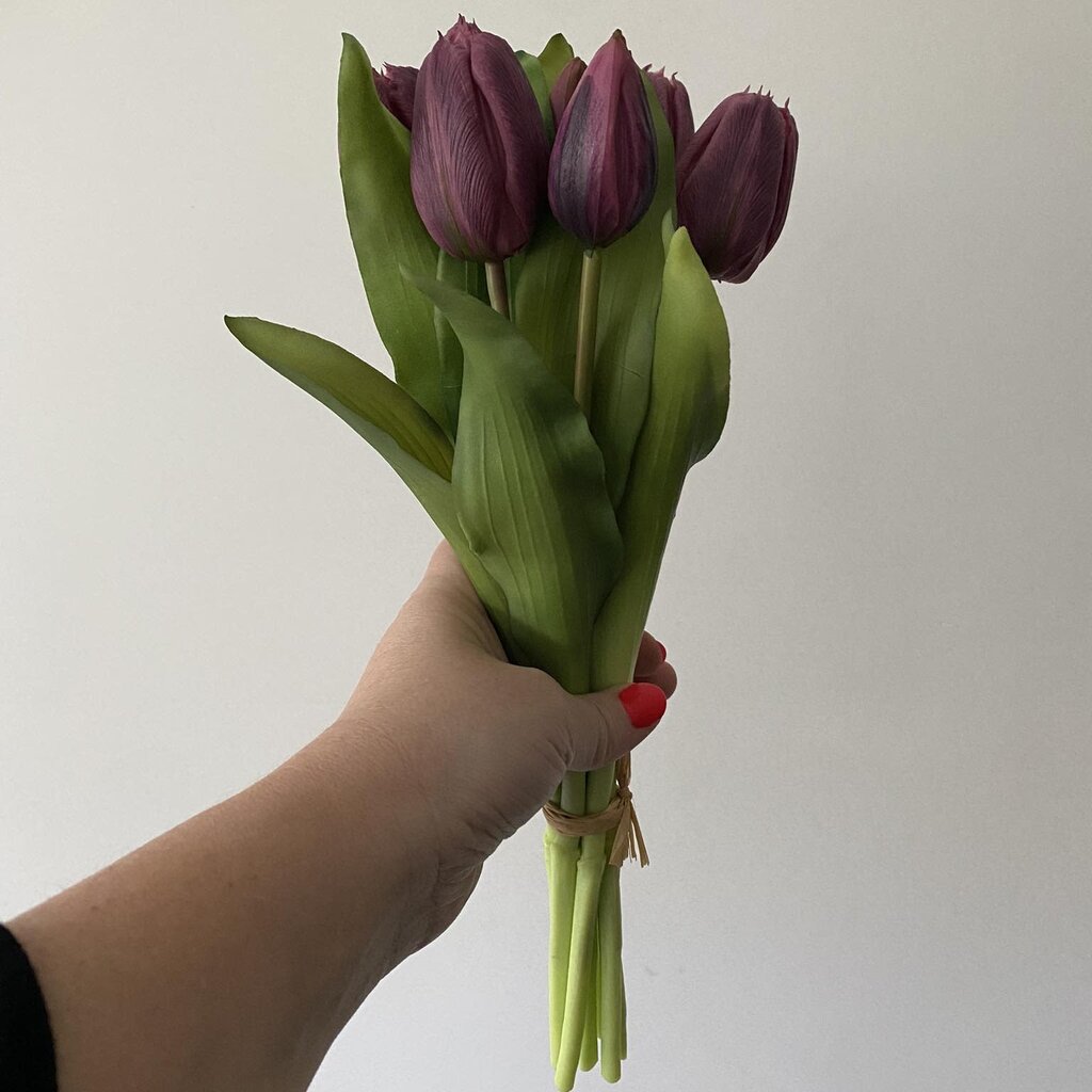 Boeket "Nep" tulpen - 30 cm - paars