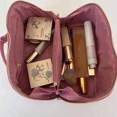 geen merk Superhandige make-up tas met schuine rits