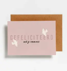 Hello August Hello August: kaart a6 - gefeliciteerd met je communie - lilac