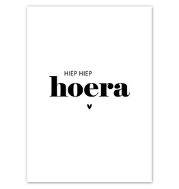 Liefz Liefz: Kaart a6  | Hiep hiep hoera