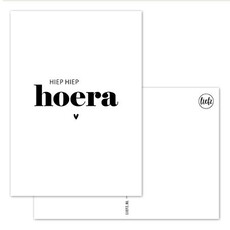 Liefz Liefz: Kaart a6  | Hiep hiep hoera