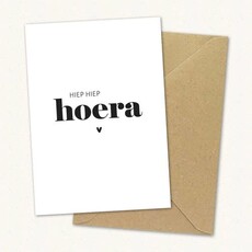 Liefz Liefz: Kaart a6  | Hiep hiep hoera