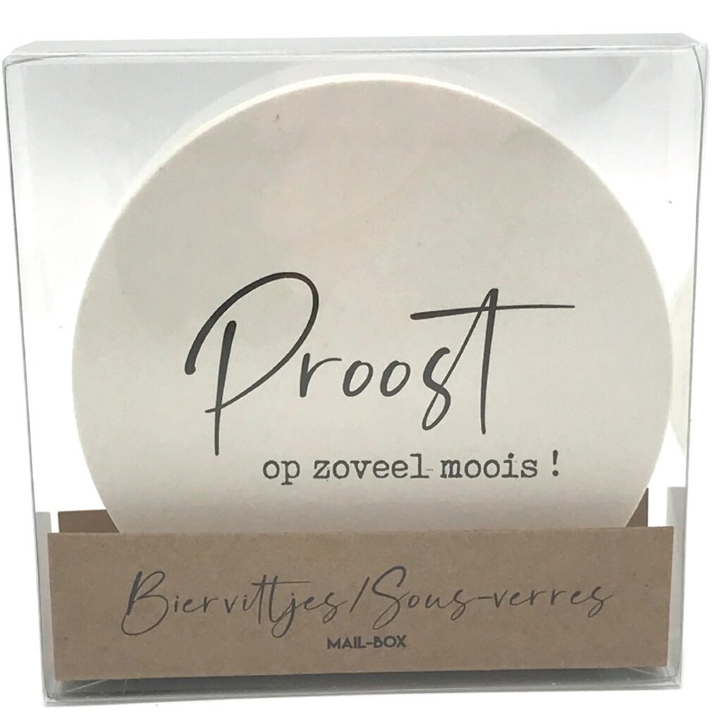 mailboxcards Mail-box: Bierviltjes - Proost op zoveel moois