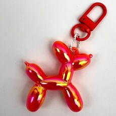 Wauw Wauw: sleutelhanger ballonhond metallic