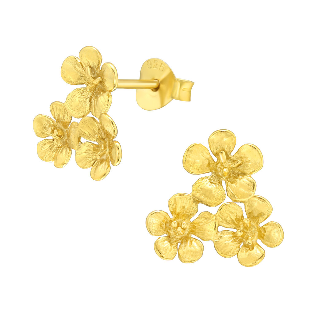 Precious jewels Precious jewels: oorbellen - goud - bloemetjes
