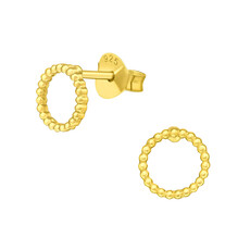 Precious jewels Precious jewels: oorbellen - goud - cirkel bolletjes klein