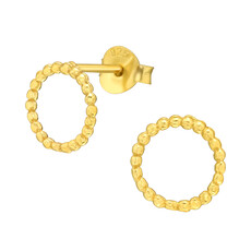 Precious jewels Precious jewels: oorbellen - goud - cirkel bolletjes