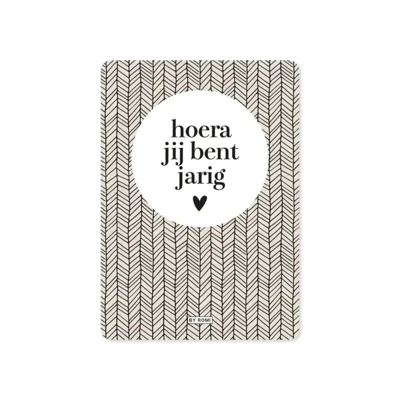 By Romi Creative Studio By romi: Basic / Kaart / Hoera jij bent jarig