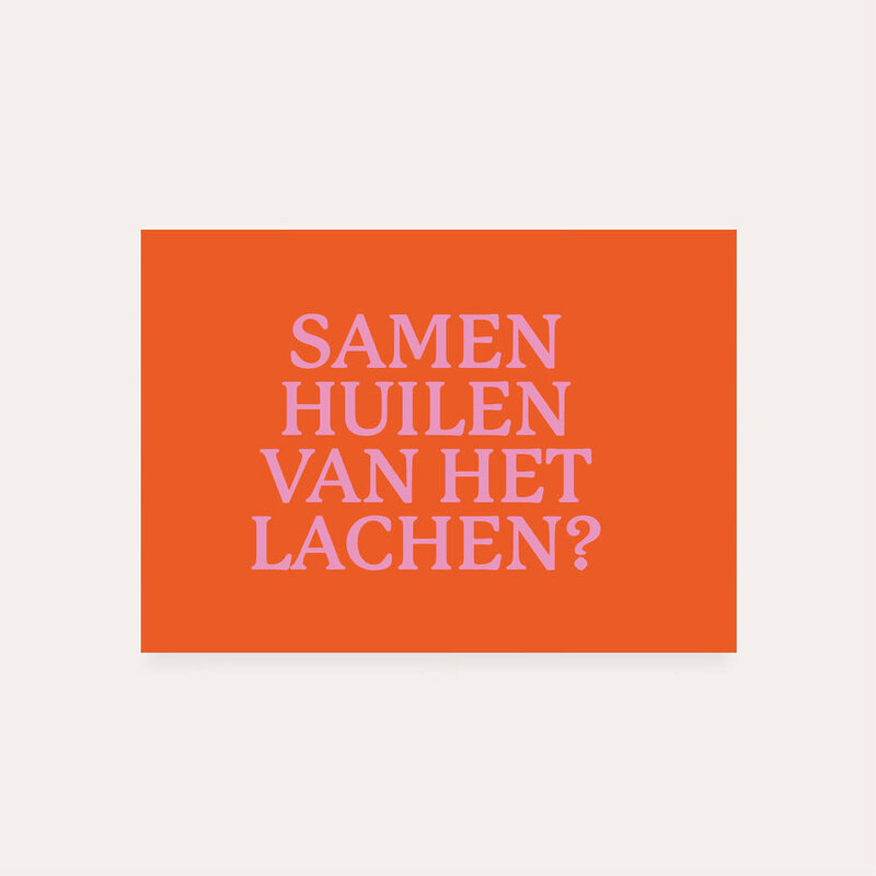 Dequ Dequ: kaart a6 - Samen huilen van het lachen?