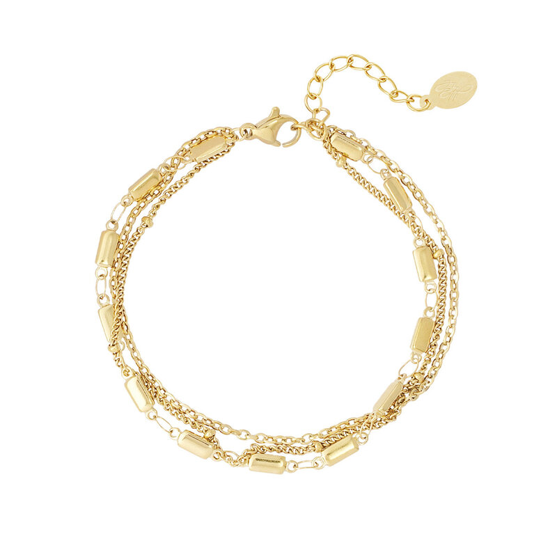 Yehwang Yehwang: Drievoudige klassieke armband - goud