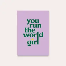 Dequ Dequ: kaart a6 - You run the world girl