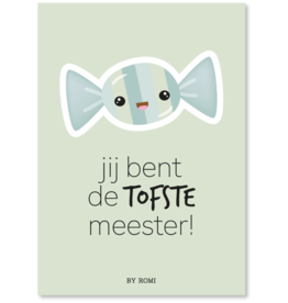 By romi By romi: Kaart / Jij bent de tofste meester!