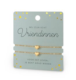 miko Miko: Hart armband - dubbel - vriendin