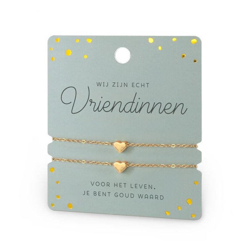 miko Miko: Hart armband - dubbel - vriendin