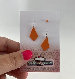 le marché sucré Le marché sucré (s): oorbellen - zilver en oranje - 3 stuks