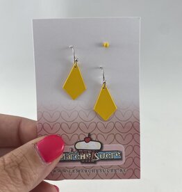 le marché sucré Le marché sucré (s): oorbellen - zilver en geel - 3 stuks
