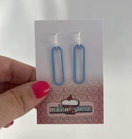 le marché sucré Le marché sucré (s): oorbellen - zilver en licht blauw