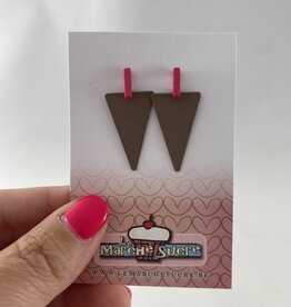le marché sucré Le marché sucré (s): oorbellen - taupe en roze