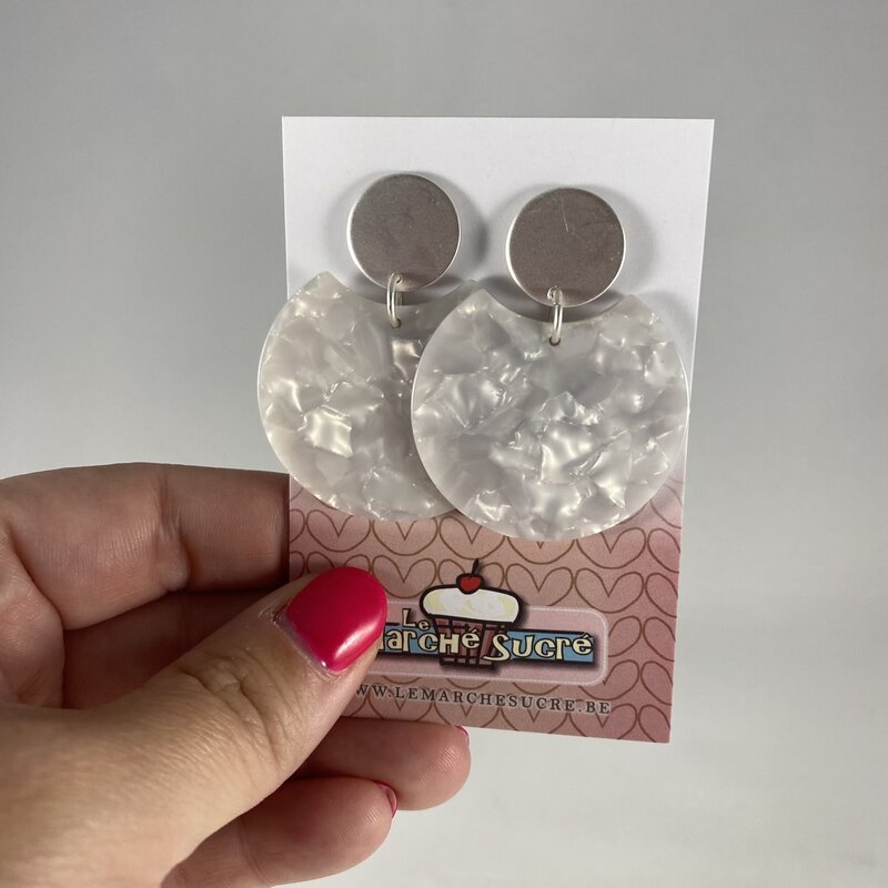 le marché sucré Le marché sucré (s): oorbellen - zilver en printje