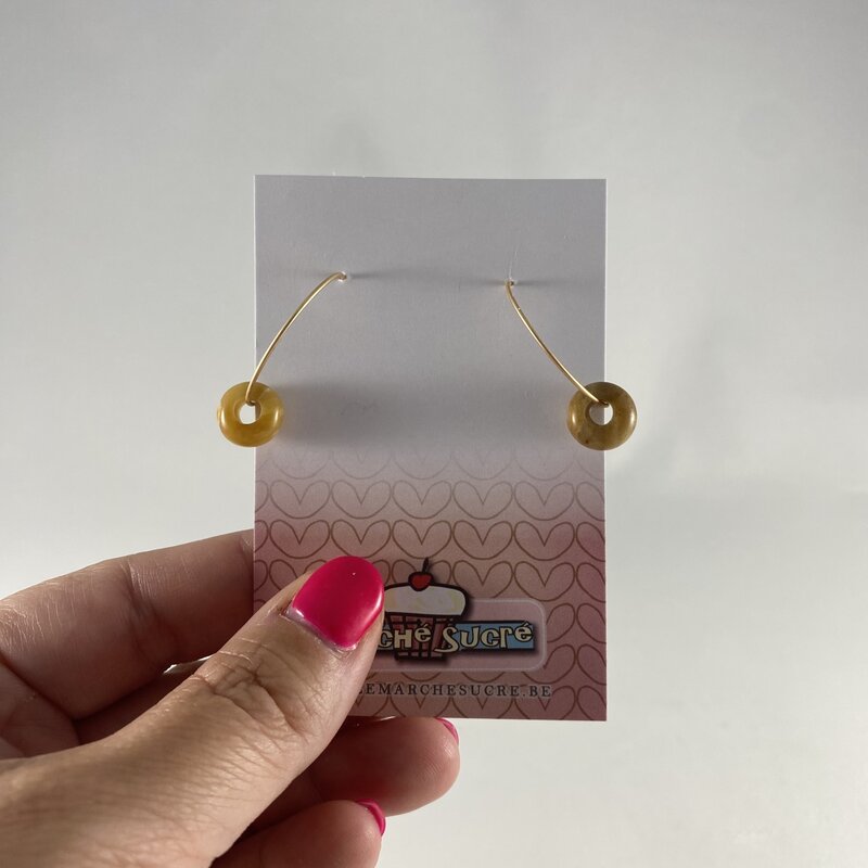 le marché sucré Le marché sucré (s): oorbellen - creool - goud en oker