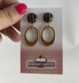 le marché sucré Le marché sucré (s): oorbellen  - printje en goud