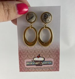 le marché sucré Le marché sucré (s): oorbellen  - printje en goud
