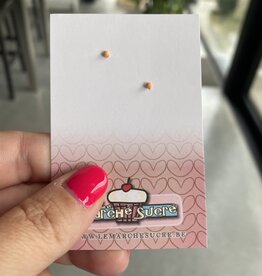 le marché sucré Le marché sucré (s): oorbellen - stipjes zacht oranje