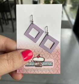 le marché sucré Le marché sucré (s):  oorbellen - zilver en lila