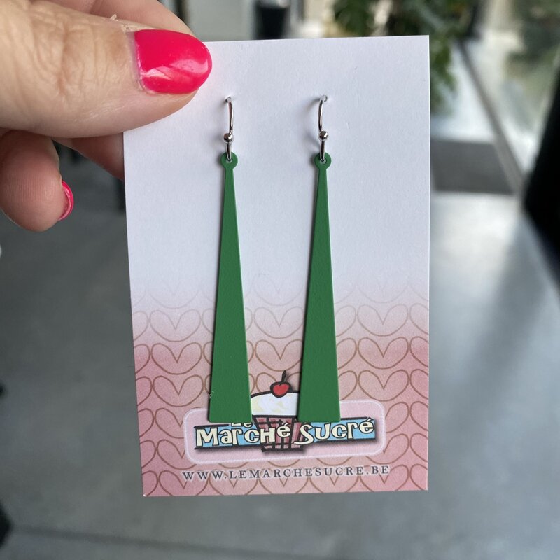 le marché sucré Le marché sucré (s):  oorbellen - groen