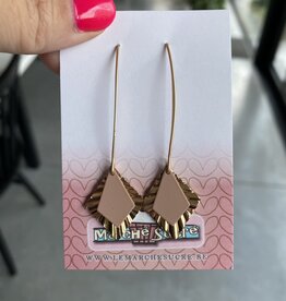 le marché sucré Le marché sucré (s):  oorbellen - goud en taupe