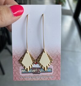 le marché sucré Le marché sucré (s):  oorbellen - goud en ecru