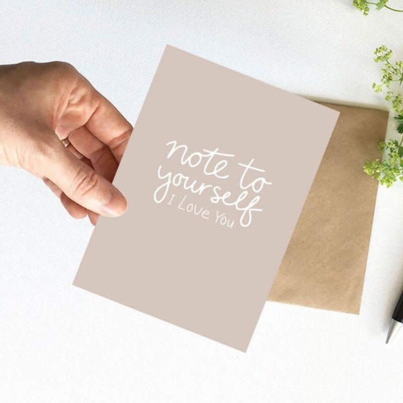 NynkeOntwerpt Nynke Ontwerpt: Kaart a6 | Note to yourself
