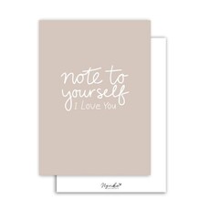 NynkeOntwerpt Nynke Ontwerpt: Kaart a6 | Note to yourself