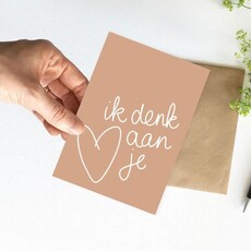 NynkeOntwerpt Nynke Ontwerpt: Kaart a6 | Ik denk aan je