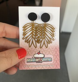 le marché sucré Le marché sucré (d): oorbellen - goud en oker