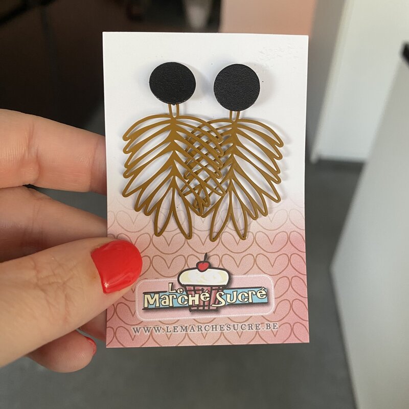 le marché sucré Le marché sucré (d): oorbellen - goud en oker