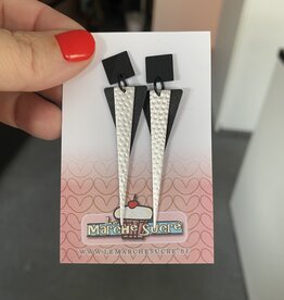 le marché sucré Le marché sucré (d): oorbellen  - zwart en zilver