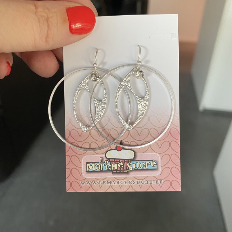 le marché sucré Le marché sucré (d): oorbellen  - zilver