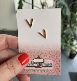 le marché sucré Le Marché Sucré (d): oorbellen V -  goud