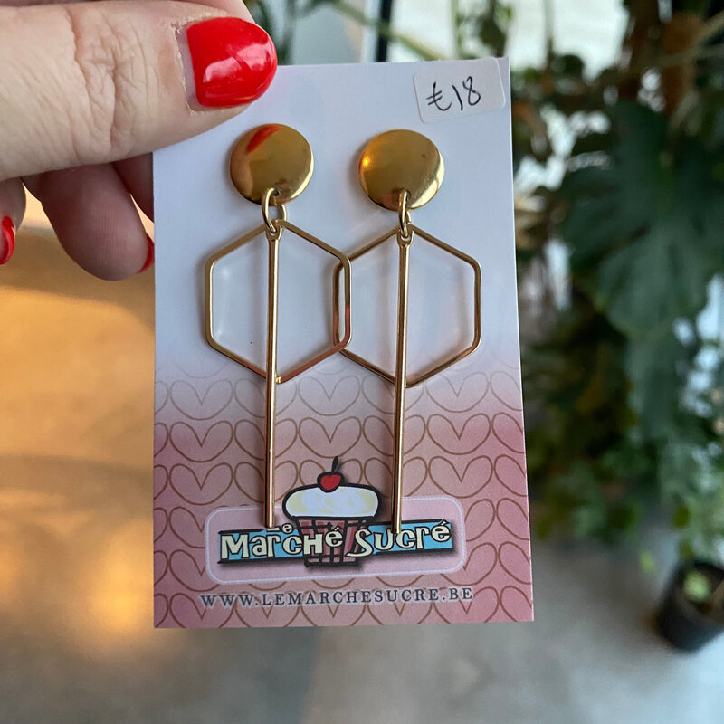 le marché sucré Le marché sucré:  oorbellen - goud