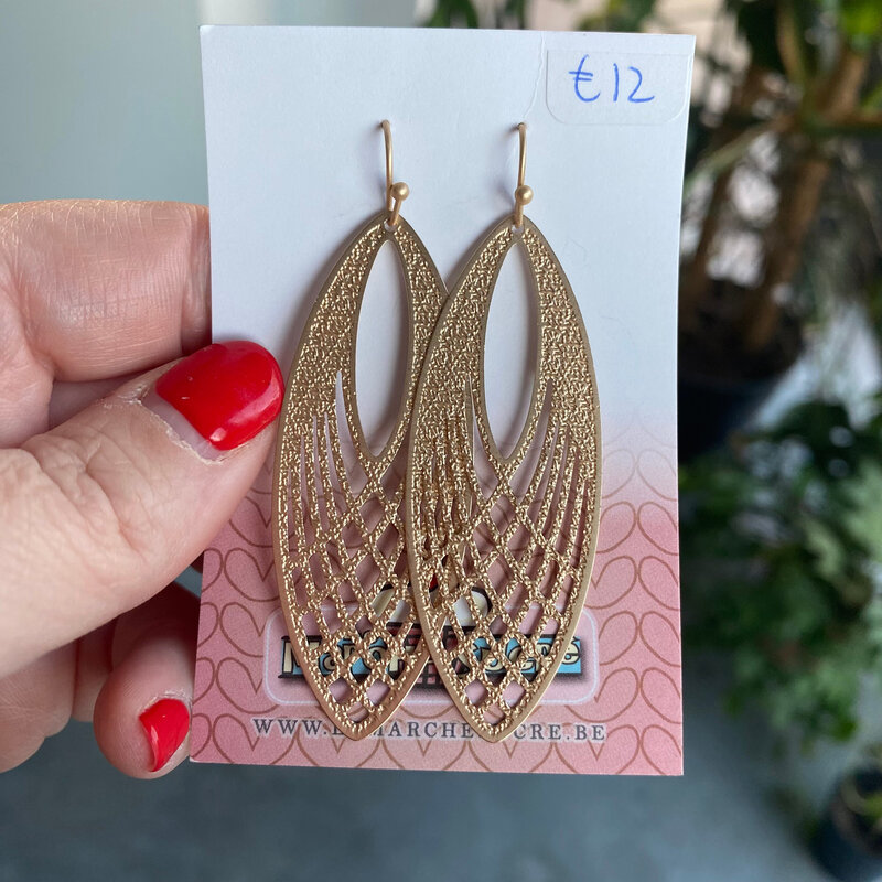 le marché sucré Le marché sucré: oorbellen - goud