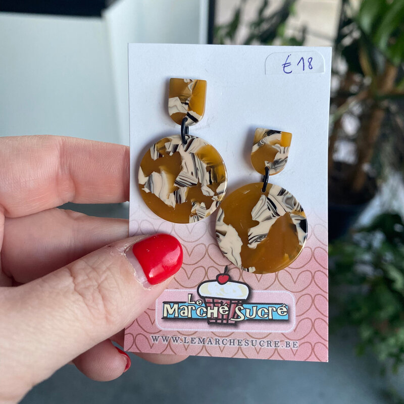 le marché sucré Le marché sucré: oorbellen printje