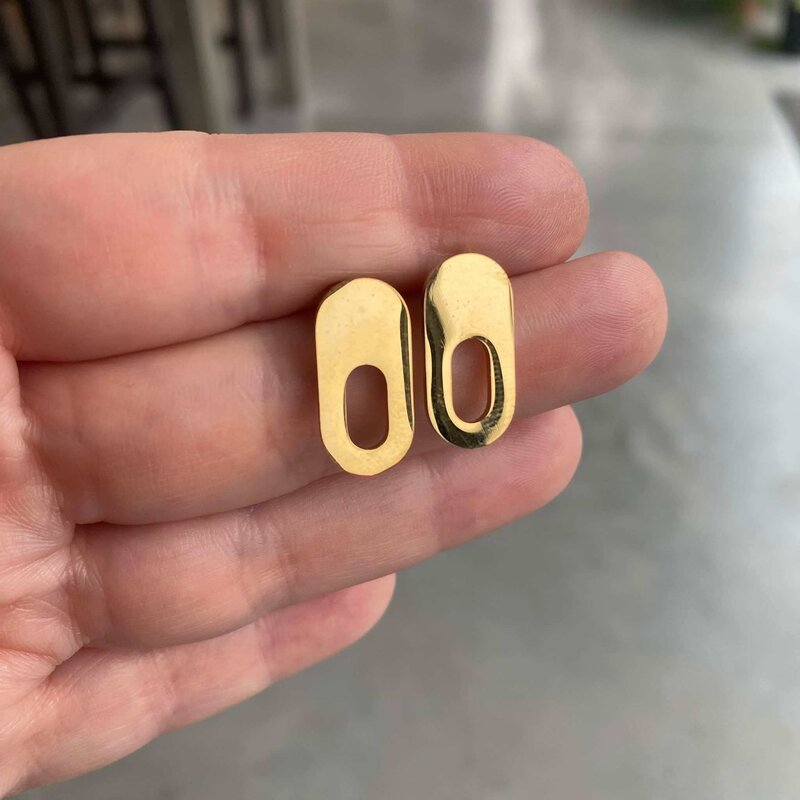 le marché sucré Le marché sucré: oorbellen - goud ovaal open