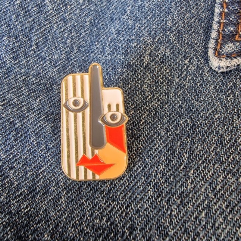 le marché sucré Le marché sucré:  Pin - abstract gezicht