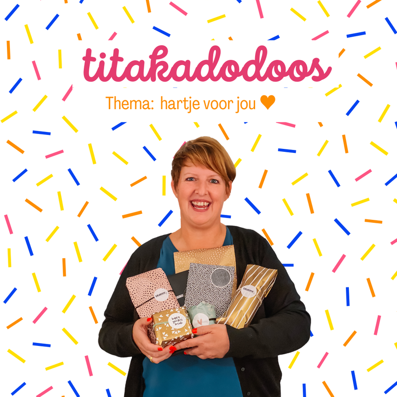 Pre-order: titaKADOdoos - thema: hartje voor jou