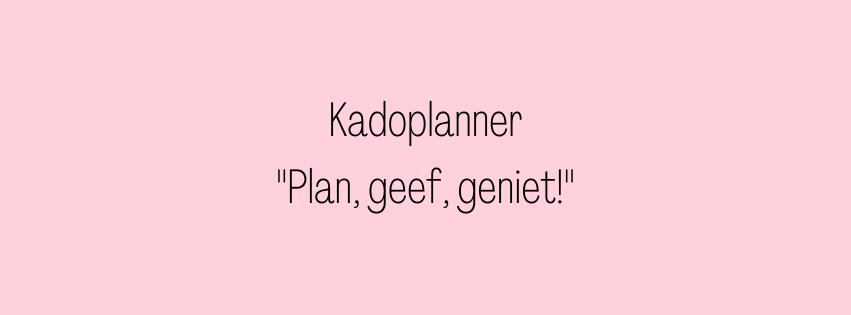 Nooit meer last-minute cadeau stress ... ontdek de ultieme cadeauplanner 